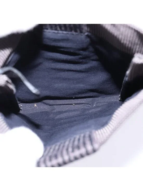 Authentic HERMES Pochette Her Line MM Shoulder Bag Canvas Gray - Picture 4 of 16